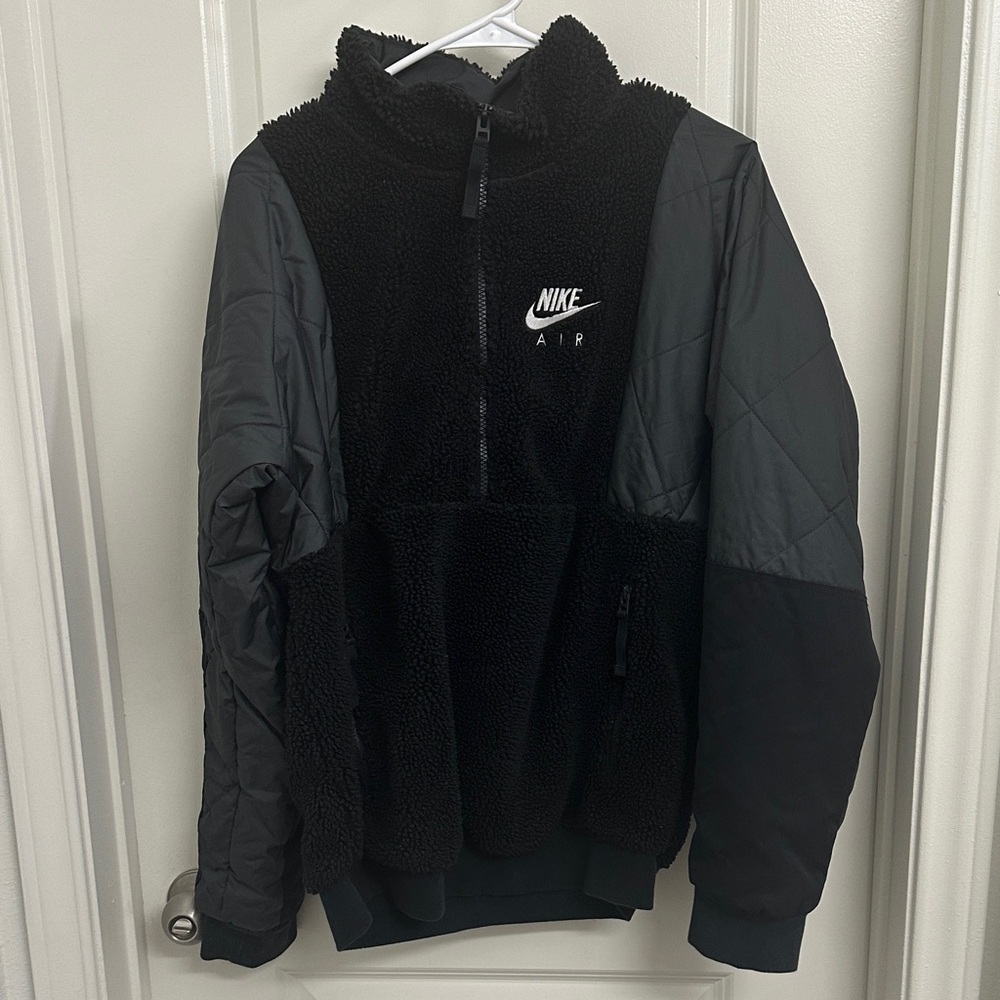 Nike Air Black and Dark Gray Fleece Jacket